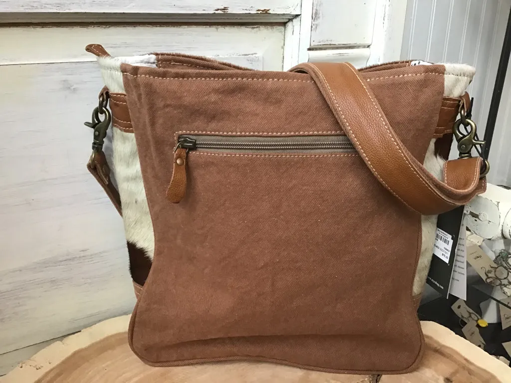 Myra Hair on Patch Crossbody Purse