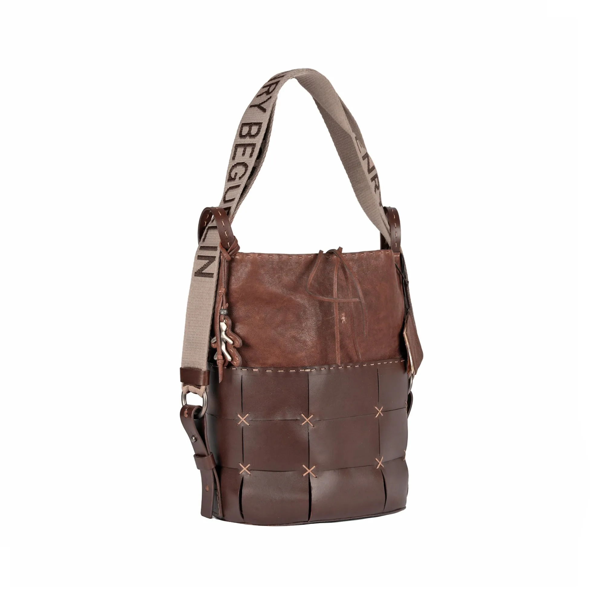 Olimpia Backpack Mosaico M Vegetal Wash Cognac