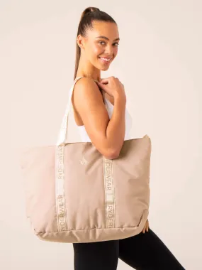 Stylish On-The-Go Tote Bag in Oatmeal Color