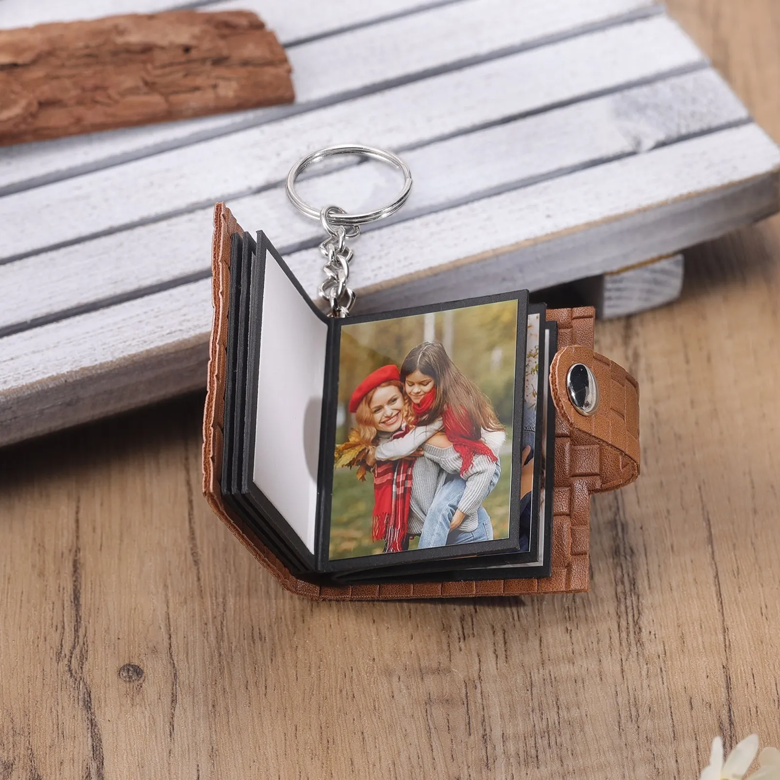 Personalized Photo Collage Key Chain Wallet Mini Album 5 or 10 photos