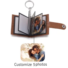 Personalized Photo Collage Key Chain Wallet Mini Album 5 or 10 photos