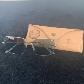 Ray-Ban Silver Square Aviators Sunglasses