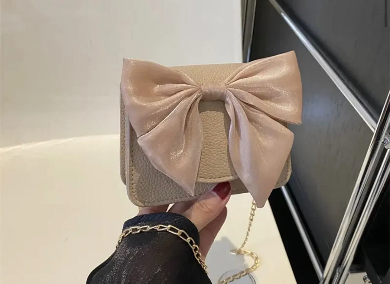 Satin Bow Purse