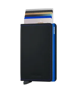 Secrid Slimwallet Matte Black & Blue