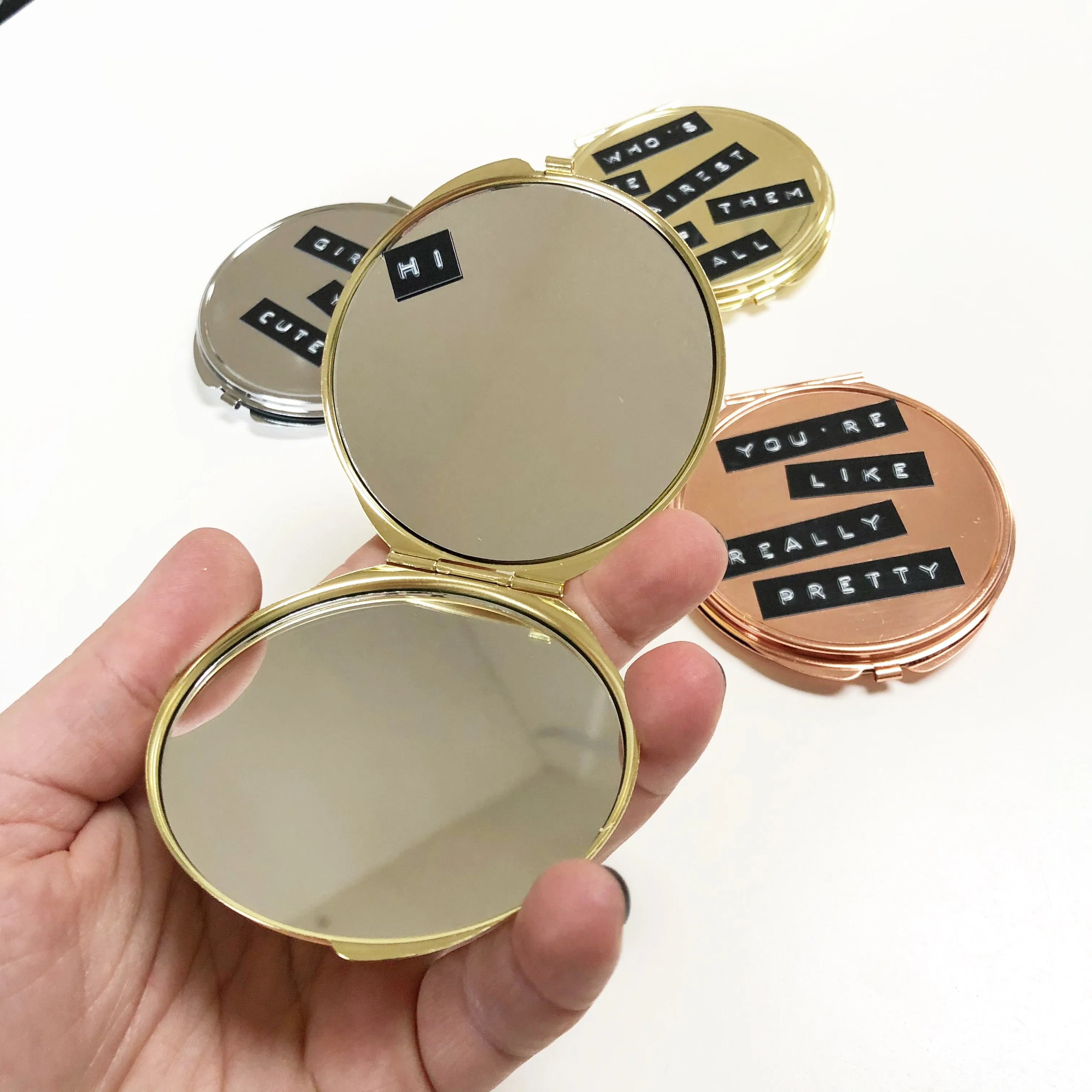 “Selfie Love” Compact Mirror