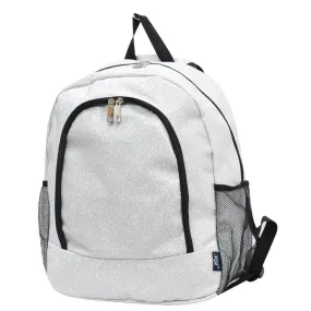 Silver Glitter NGIL Canvas Backpack