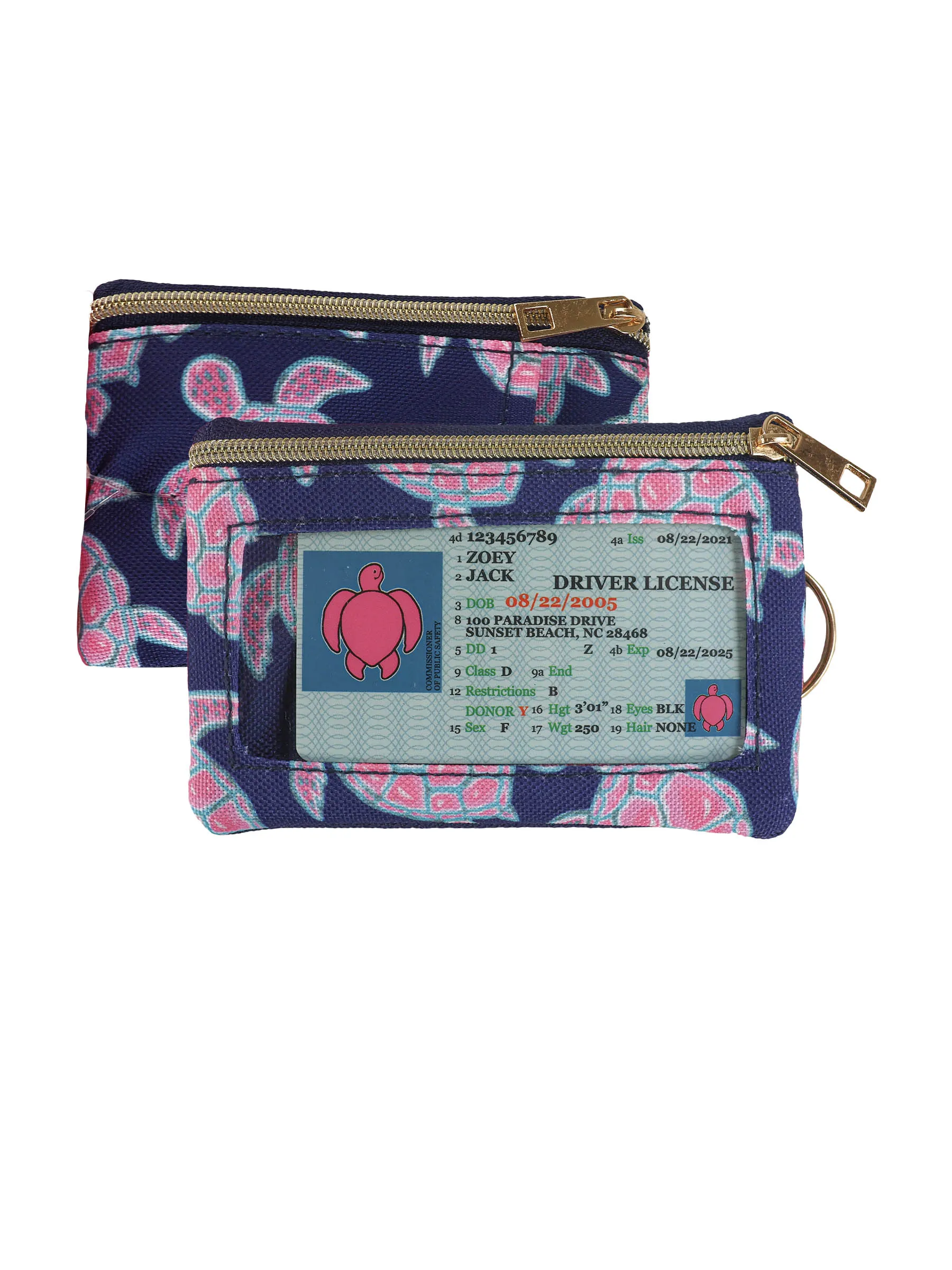 Simply Southern Patterned Zip Wallet with Keyring - Stylish Organization on the Go