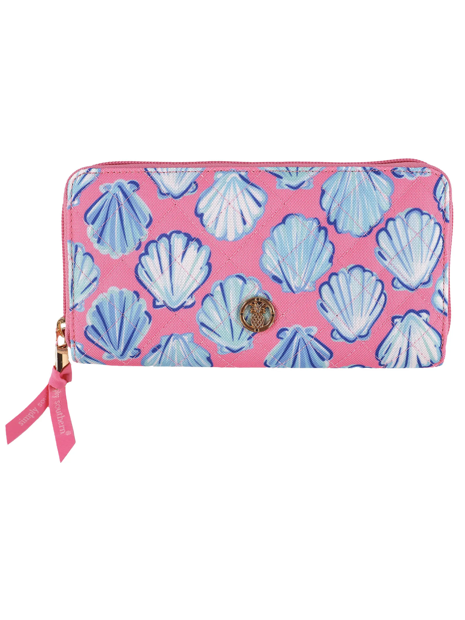 Simply Southern Shell Print Phone Wallet - Coastal Chic Organization On-the-Go