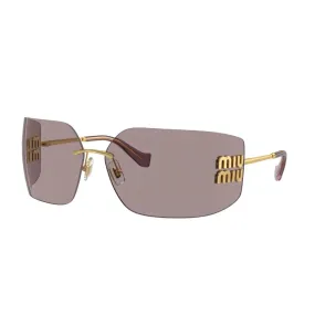 SMU54Y RUNWAY FRAMELESS SUNGLASSES - DARK PINK/ GOLD