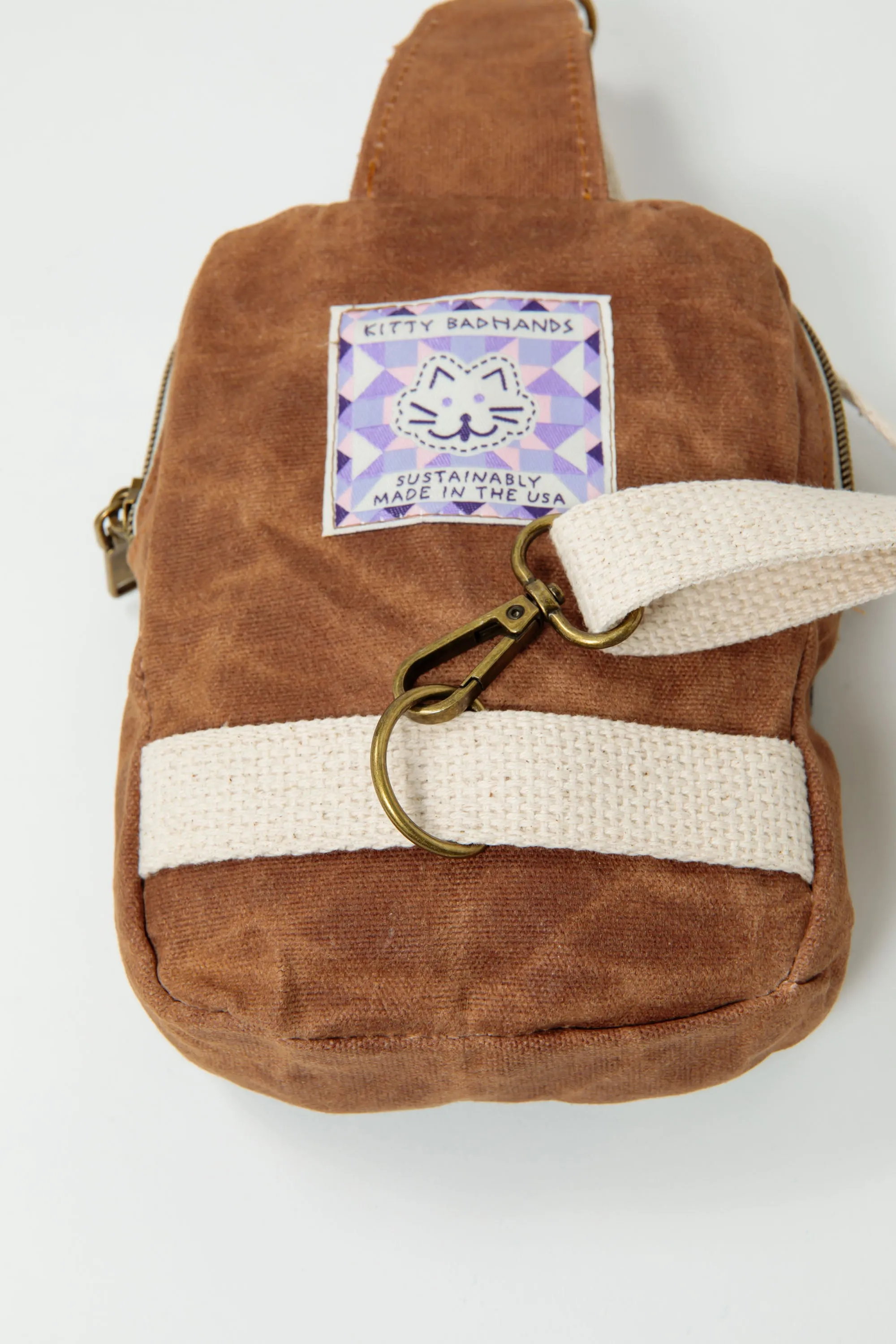 Snowball #2 Crossbody - Brown Canvas