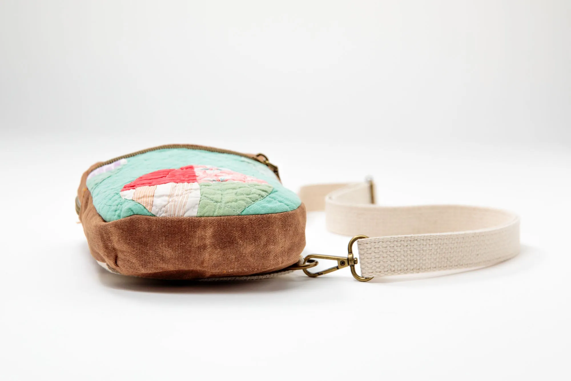 Snowball #2 Crossbody - Brown Canvas