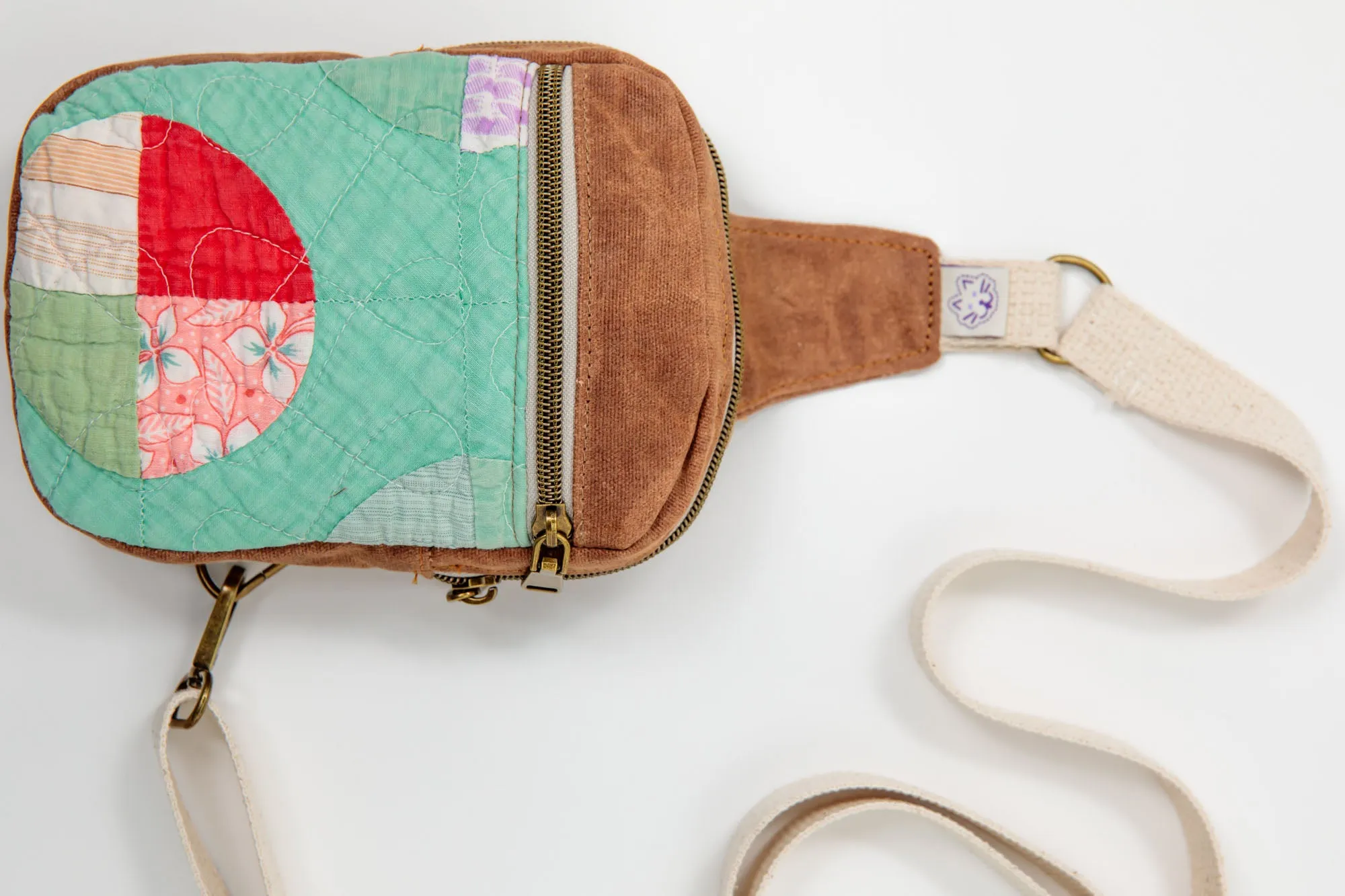 Snowball #2 Crossbody - Brown Canvas