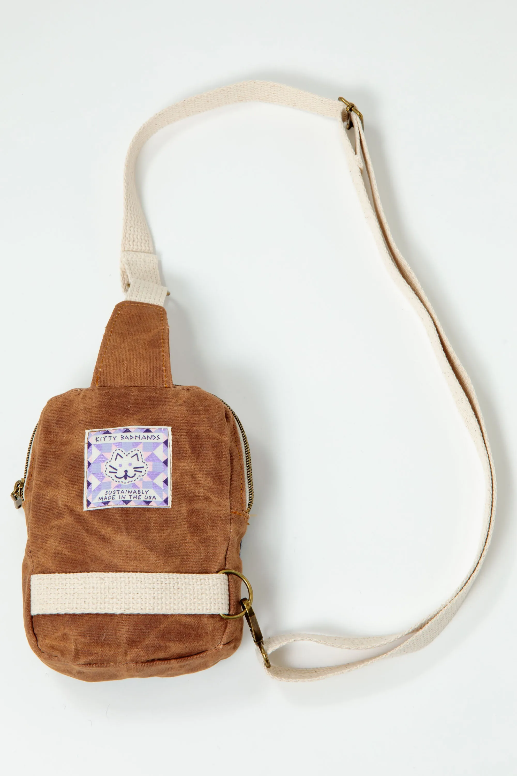 Snowball #2 Crossbody - Brown Canvas