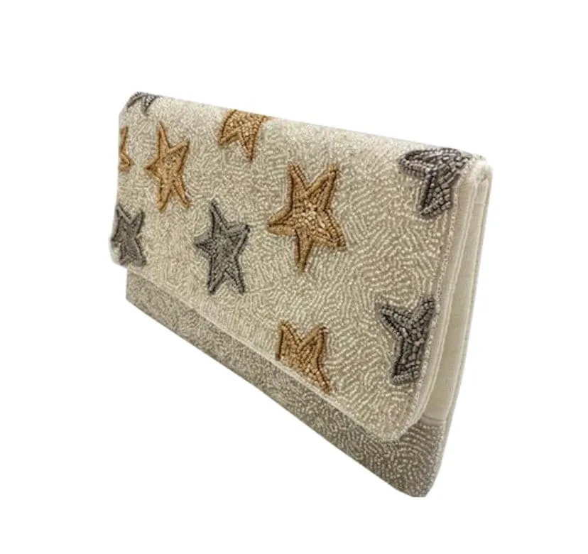 Star Beaded Clutch