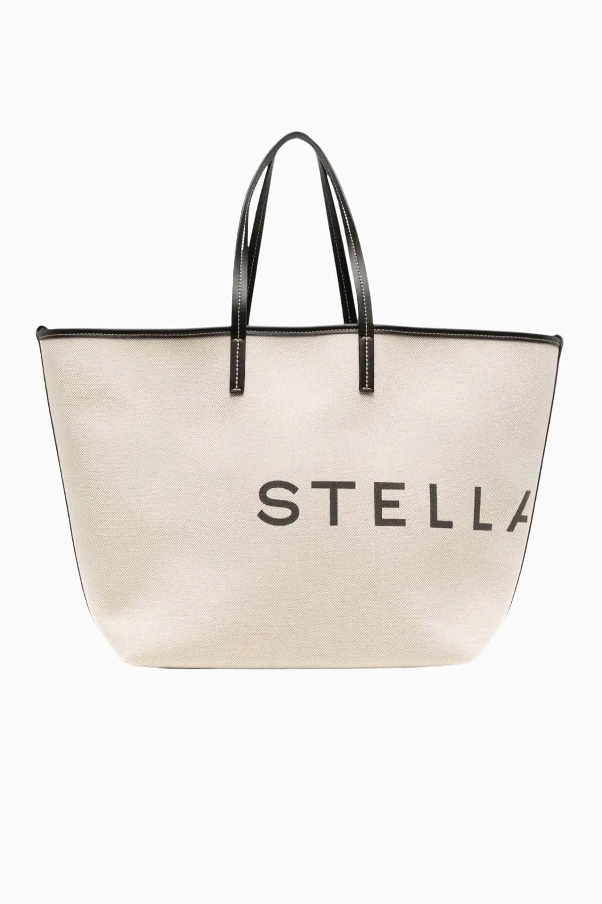 Stella McCartney Salt & Pepper Eco Canvas Tote Bag - Ecru