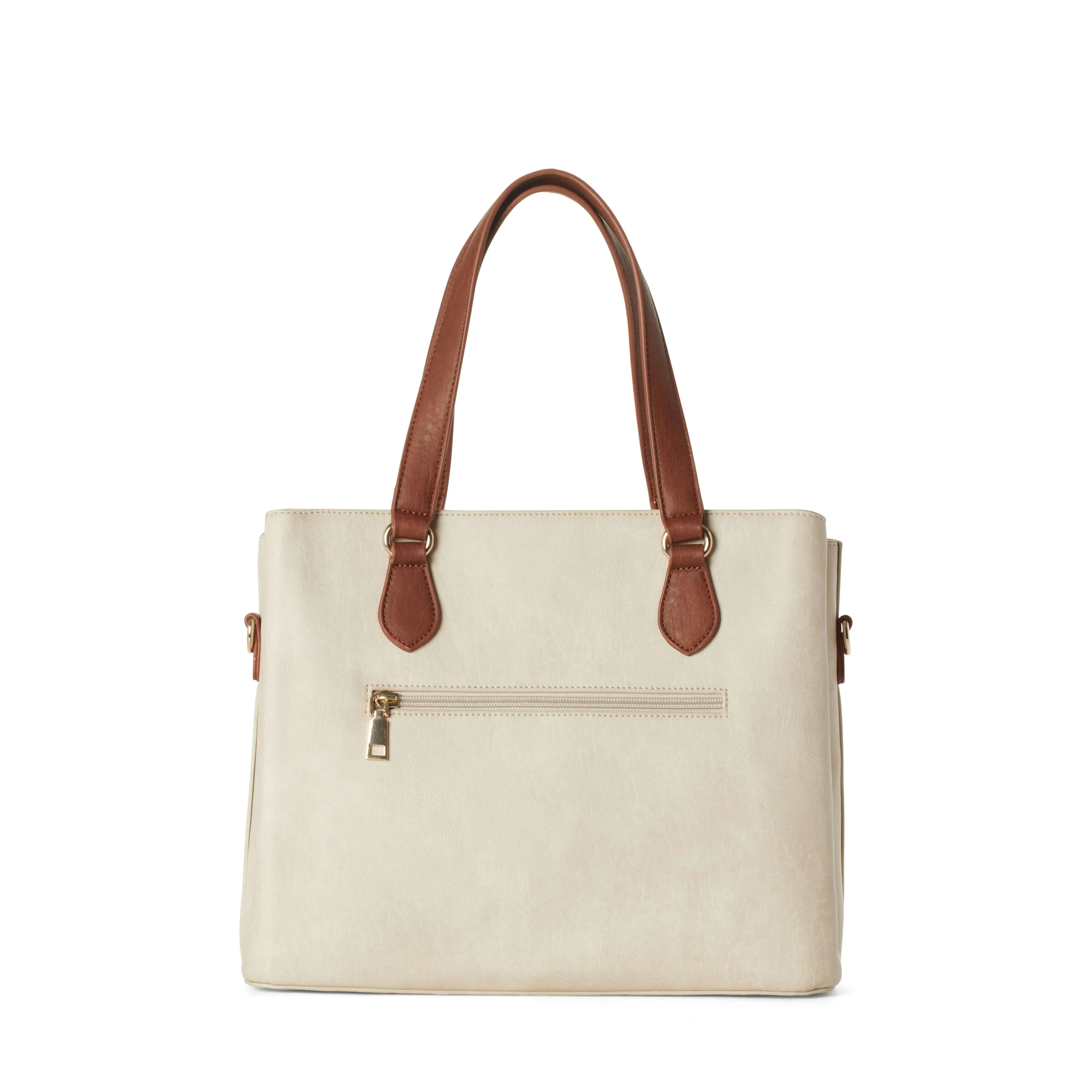 Tanya Vegan Shoulder Bag | Latte