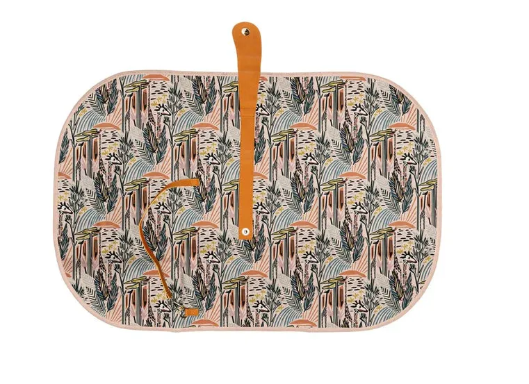 The Somewhere Co Savannah Sunset Travel Baby Change Mat