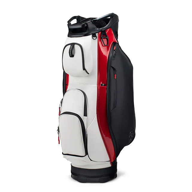 Vessel Lux 14-Way Cart Bag - White/Red/Black