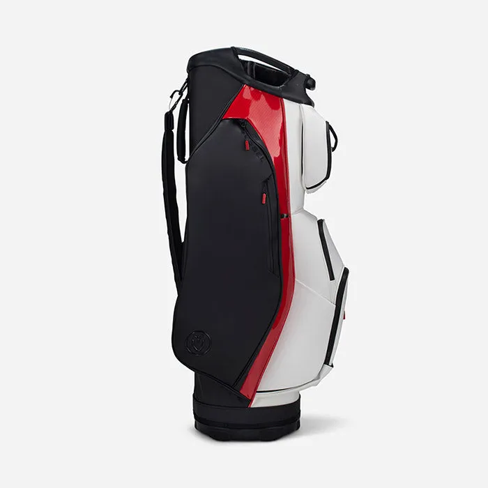 Vessel Lux 14-Way Cart Bag - White/Red/Black