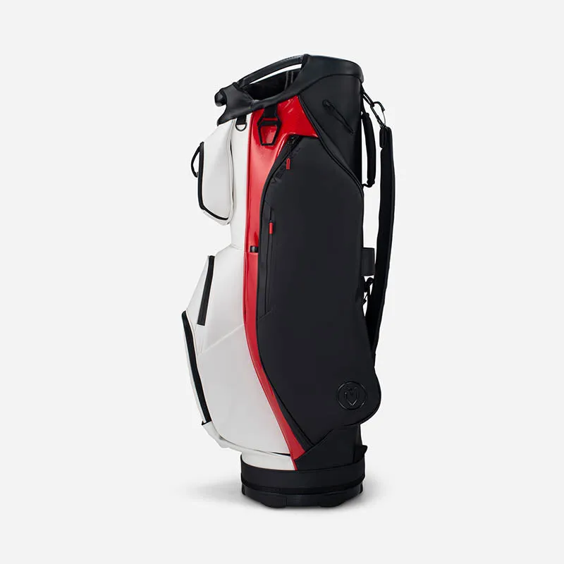 Vessel Lux 14-Way Cart Bag - White/Red/Black