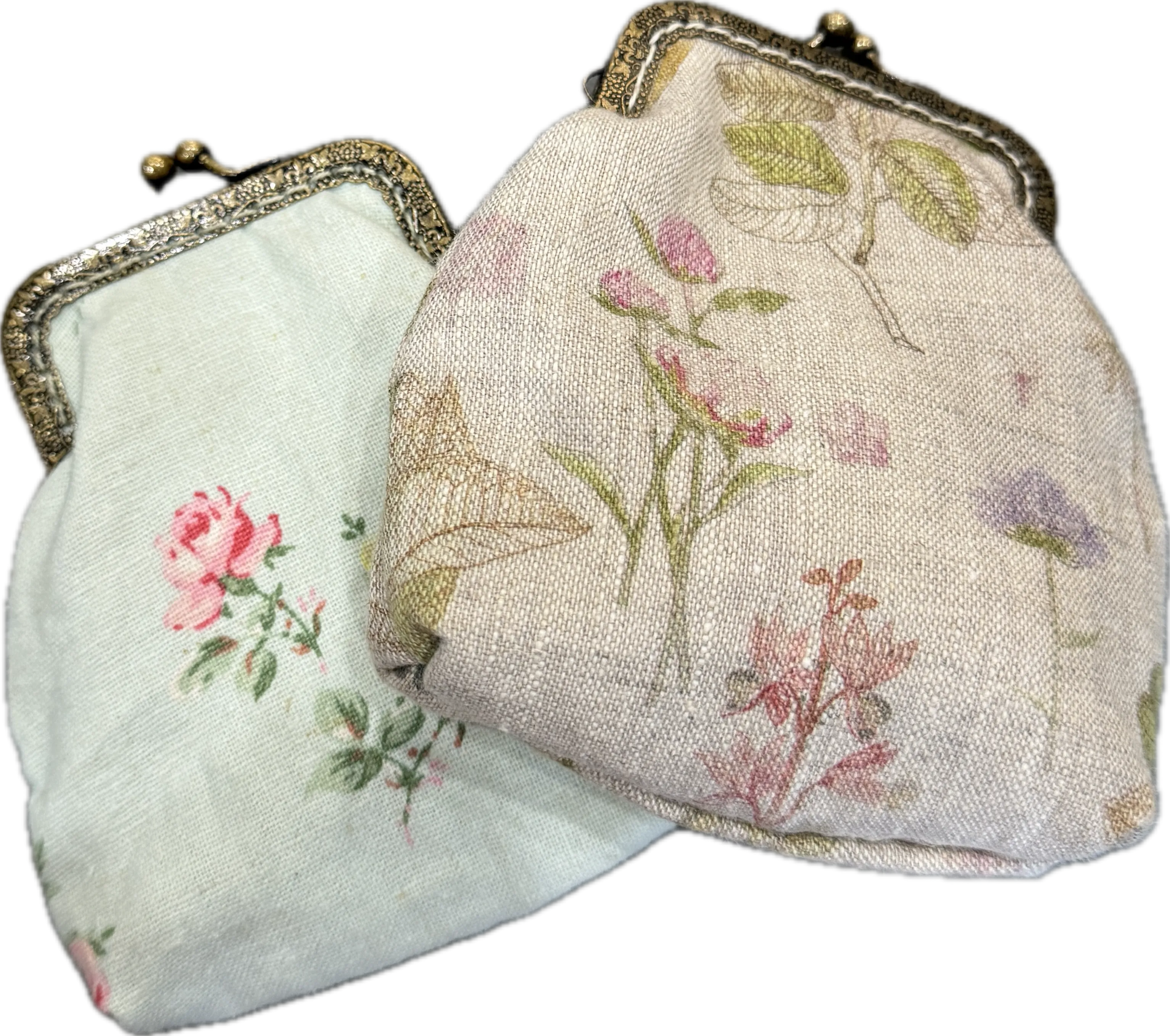 Vintage fabric cloth purse