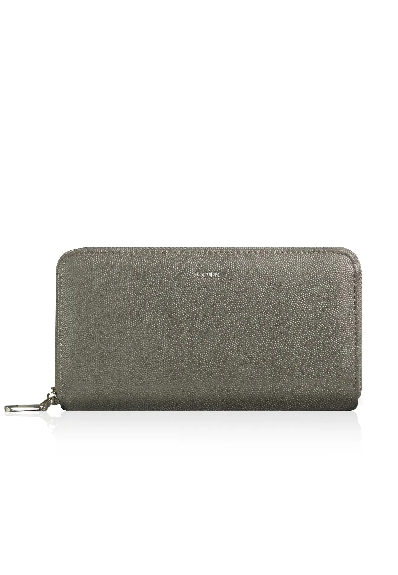 VOIR Classic Logo Zip-Around Long Wallet