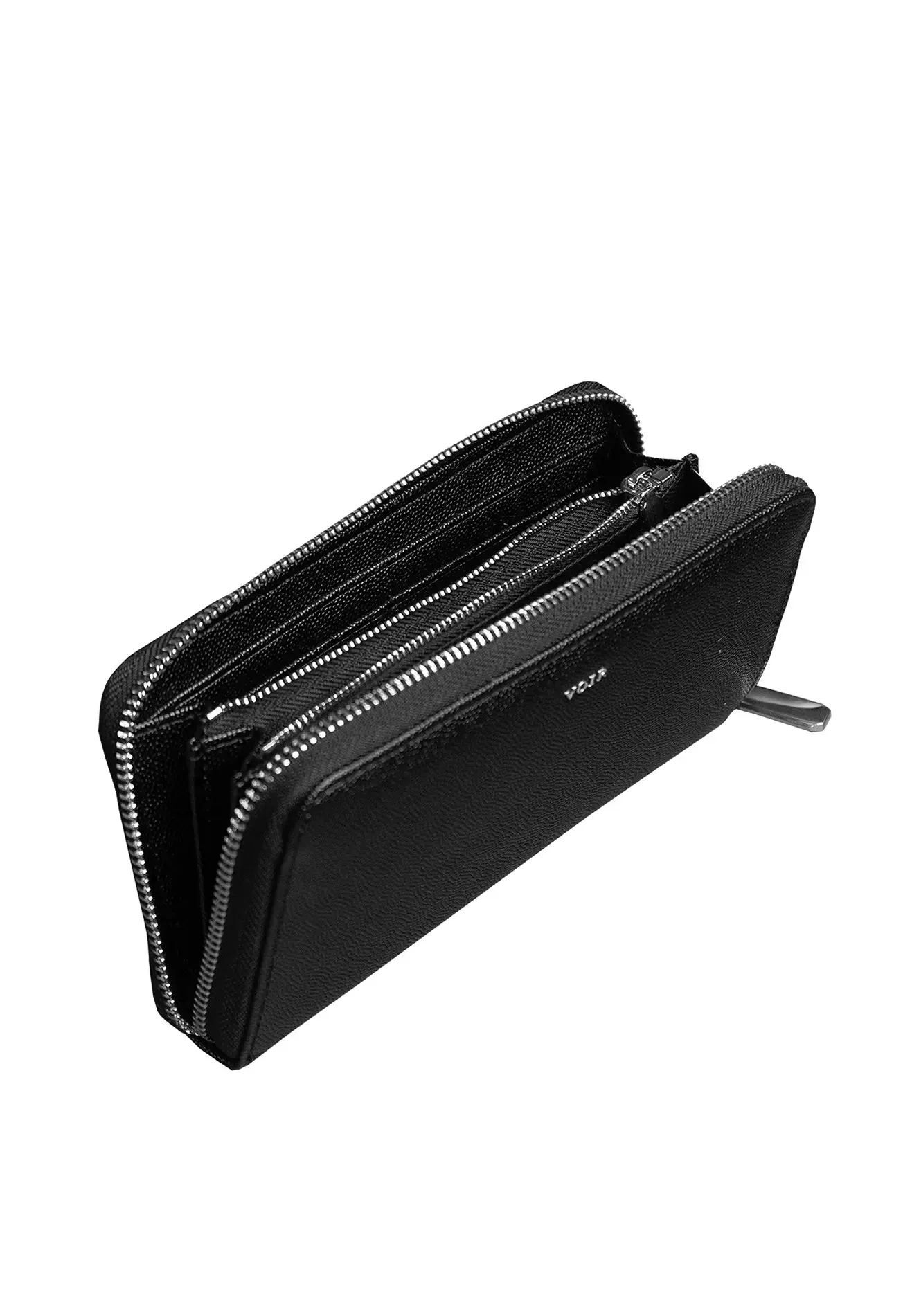 VOIR Classic Logo Zip-Around Long Wallet