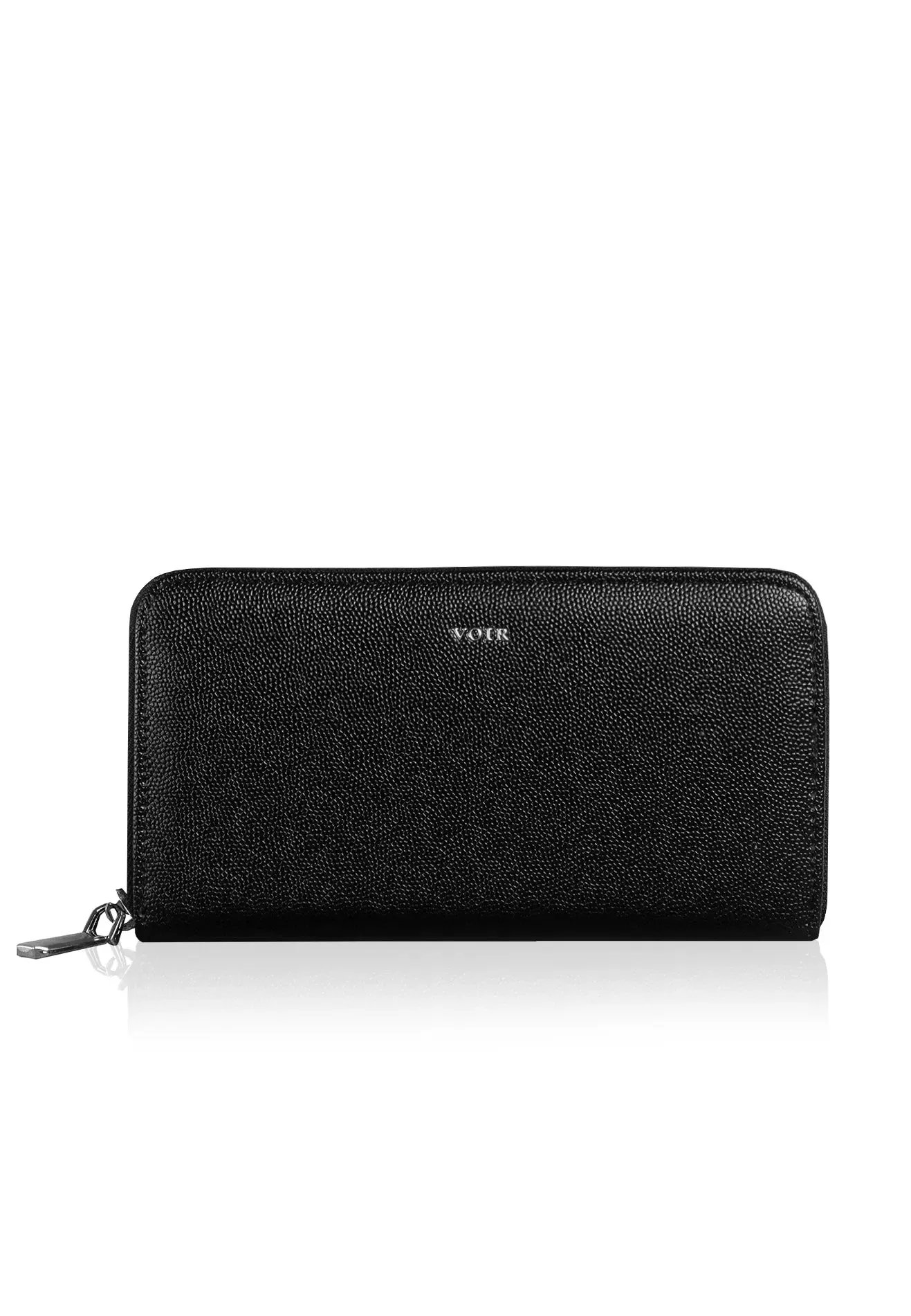 VOIR Classic Logo Zip-Around Long Wallet