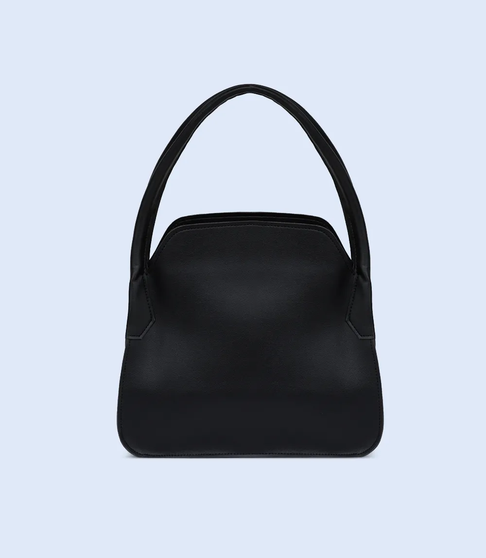 WB2387-BLACK-Women Shoulder Bag