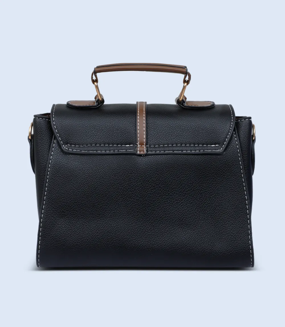 WB2755-Black-Women Boxy Bag