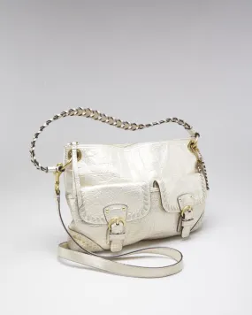 Woman's Coash Champagne Leather Handbag